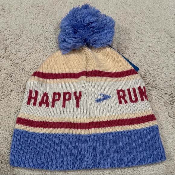 Brooks Heritage Pom Beanie Run Happy Sand Purple - Picture 5 of 7